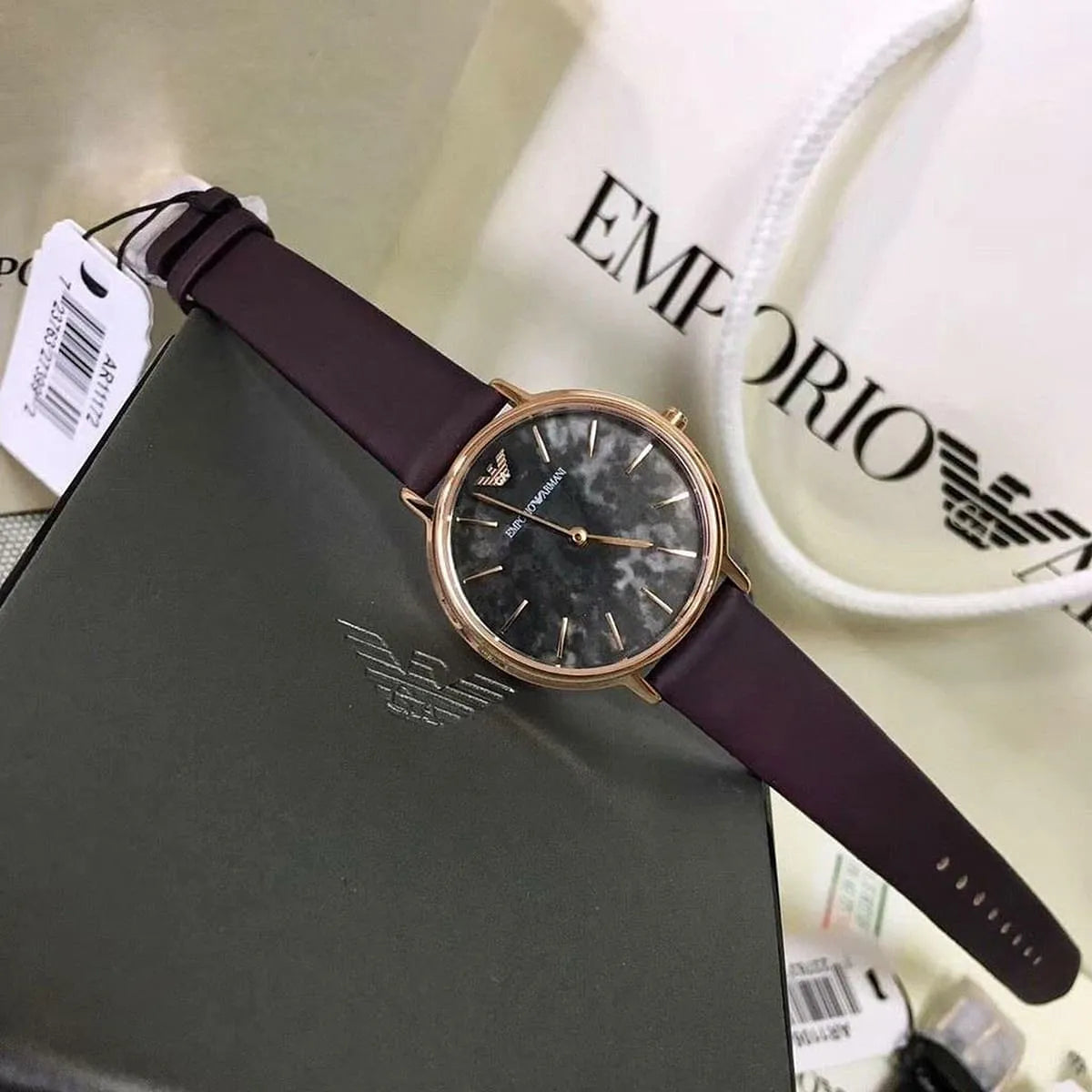 Emporio Armani Kappa watch with box and paperwork