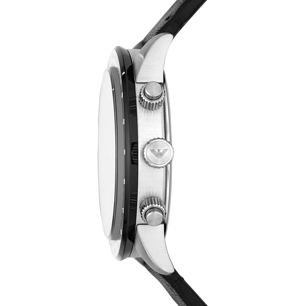 Emporio Armani Mario Chronograph Quartz Black Dial Men’s Watch AR11243 - Watch