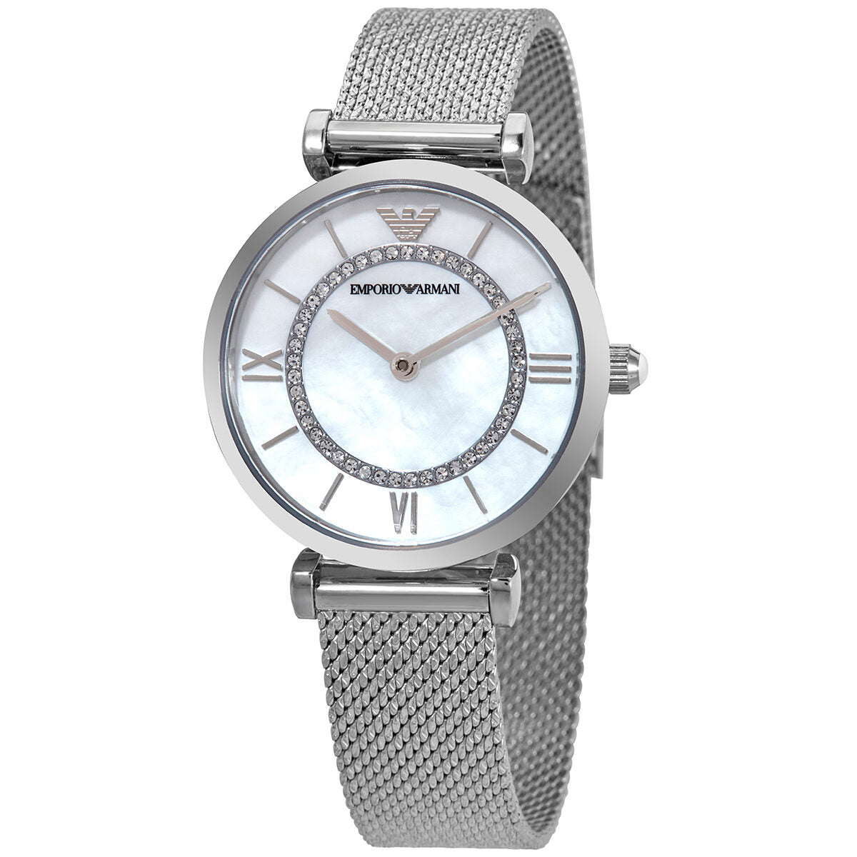 Emporio Armani Quartz Mother of Pearl Dial Ladies Watch #AR11319 - The Watches Men & Co