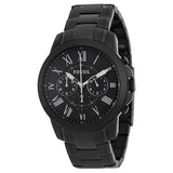 Fossil Grant Chronograph Black Dial Black-plated Men's Watch FS4832 - The Watches Men & CO
