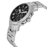 Fossil Grant Chronograph Black Dial Stainless Steel Men's Watch FS4736 - The Watches Men & CO #2