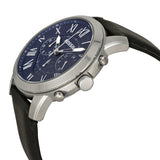 Fossil Grant Chronograph Blue Dial Black Dial Men's Watch FS4990 - The Watches Men & CO #2