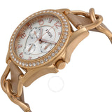 Fossil Riley Multi-Function Sand Dial Bone Leather Ladies Watch ES3466 - The Watches Men & Co #2