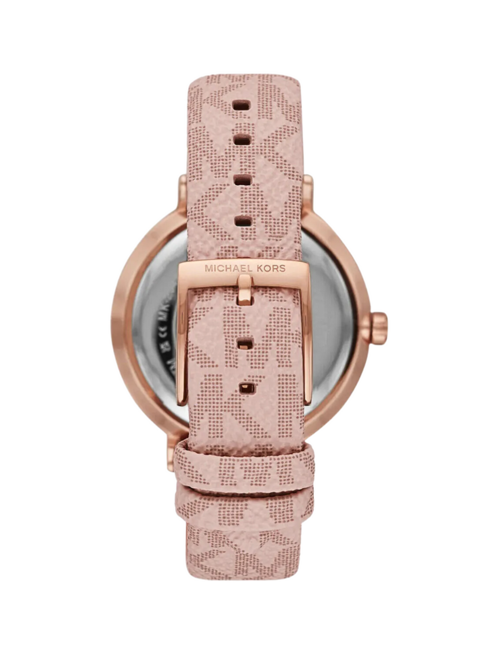 Michael Kors Addyson White Dial Ballet Pink PVC Strap Women's Watch - MK2947