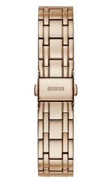 Guess Crystalline White Dial Rose Gold Women’s Watch GW0114L3 - Watch