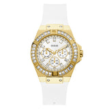 Guess Luna Gold Rubber Strap Women’s Watch W0653L3 - Watch