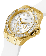 Guess Luna Gold Rubber Strap Women’s Watch W0653L3 - Watch