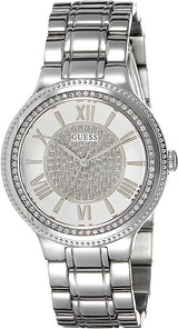 Guess Women's Silver Stainless Steel and Silver Dail Women's Watch W0637L1 - The Watches Men & CO