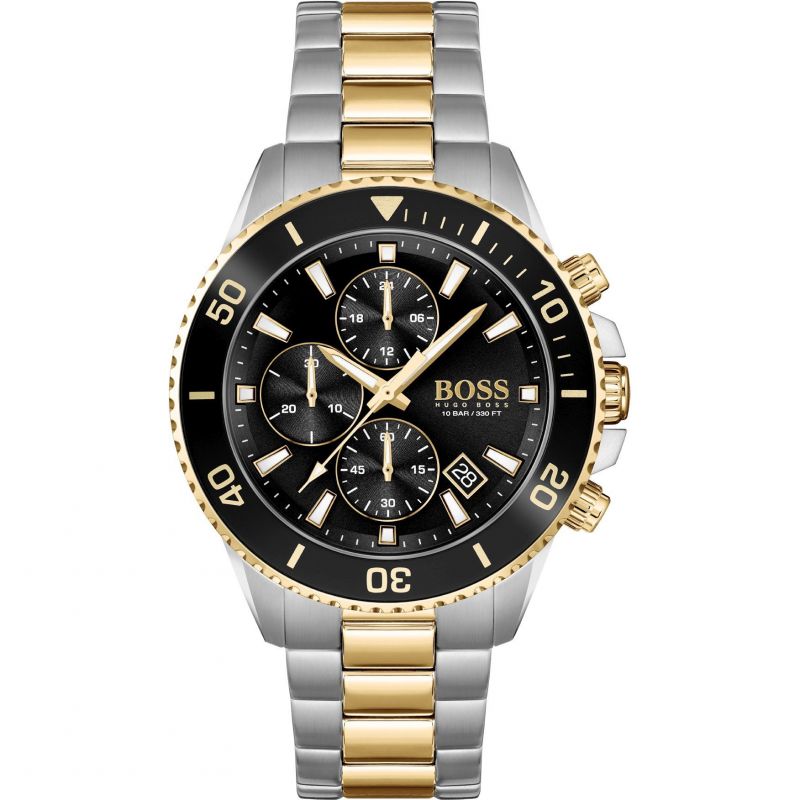 Hugo Boss Admiral Two Tone Chronograph Men's Watch 1513908 - The Watches Men & CO
