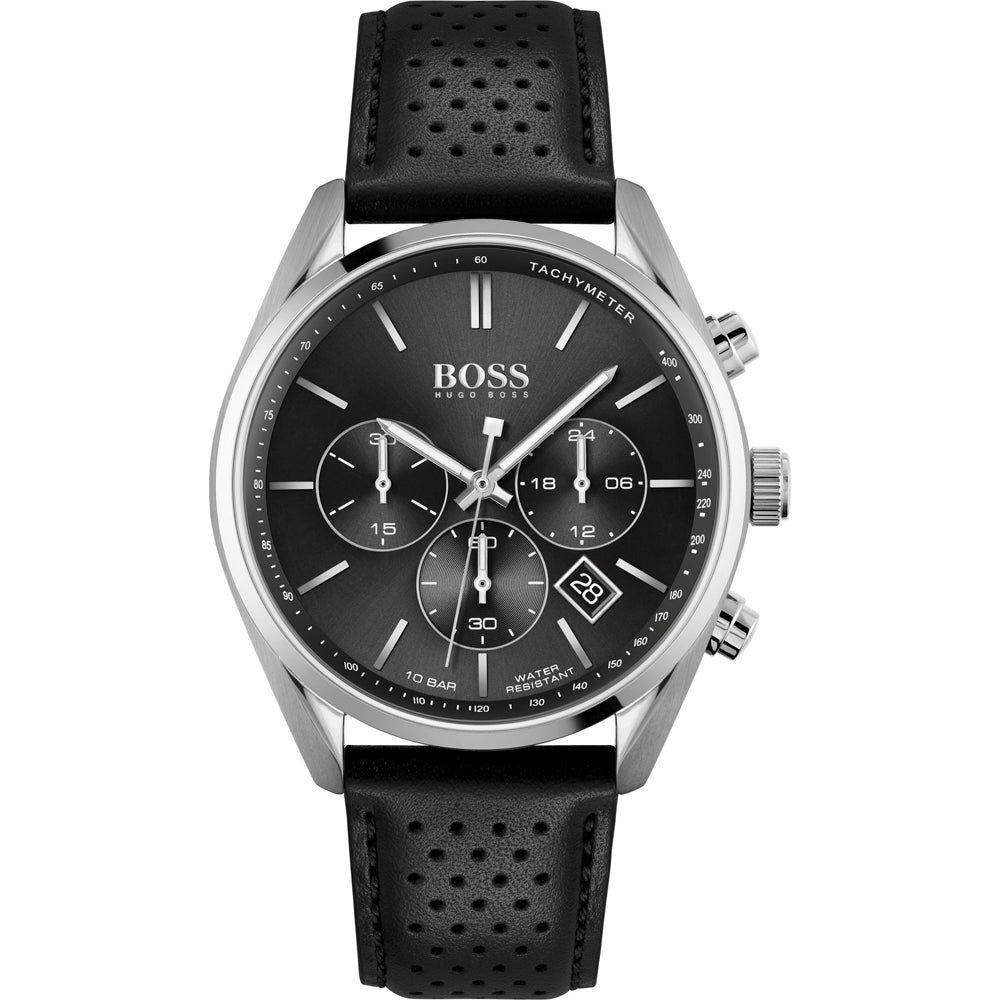 Hugo Boss Champion Black Chronograph Men's Watch 1513816 - The Watches Men & CO