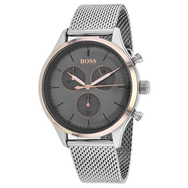 Hugo Boss Companion Chronograph Grey Dial Men's Watch 1513549 - The Watches Men & CO