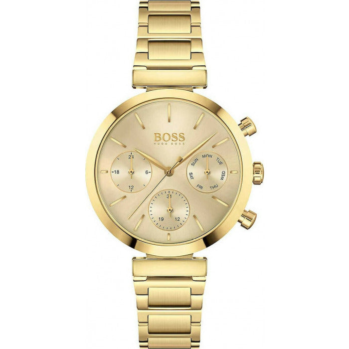 Hugo Boss Flawless Chronograph Gold Women's Watch 1502532 - The Watches Men & CO