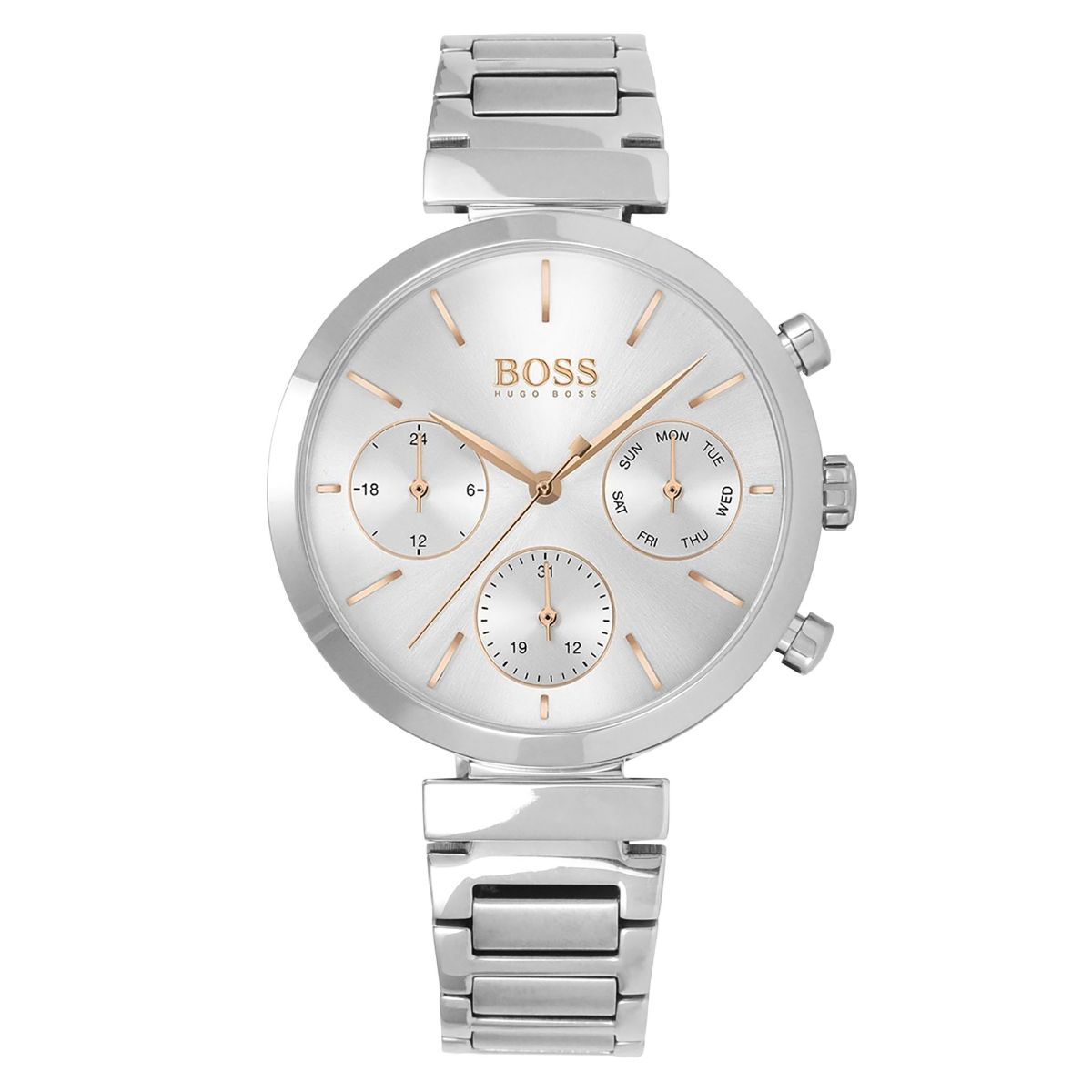 Hugo Boss Flawless Chronograph Silver Women's Watch 1502530 - The Watches Men & CO
