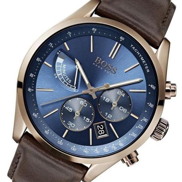 Hugo Boss Grand Prix Chronograph Blue Dial Men's Watch#1513604 - The Watches Men & CO #2