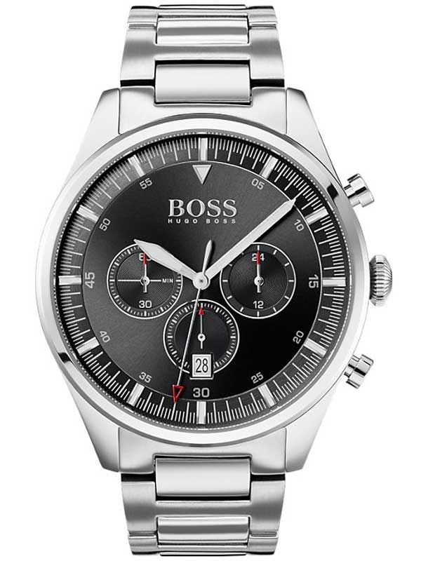 Hugo Boss Pioneer Silver Stainless Steel Men's Watch 1513712 - The Watches Men & CO