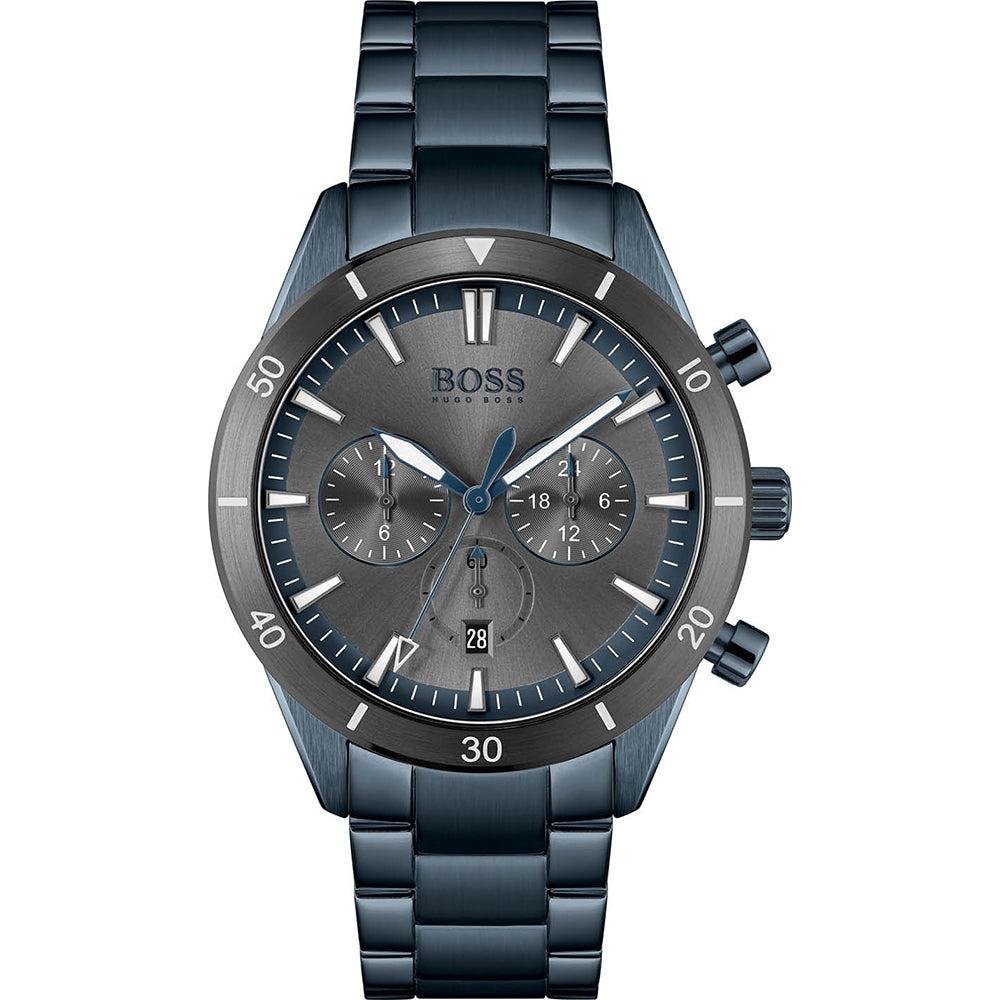 Hugo Boss Santiago Blue Chronograph Men's Watch 1513865 - The Watches Men & CO