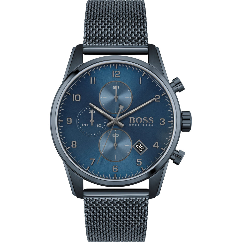 Hugo Boss Skymaster Blue Mesh Men's Watch 1513836 - The Watches Men & CO