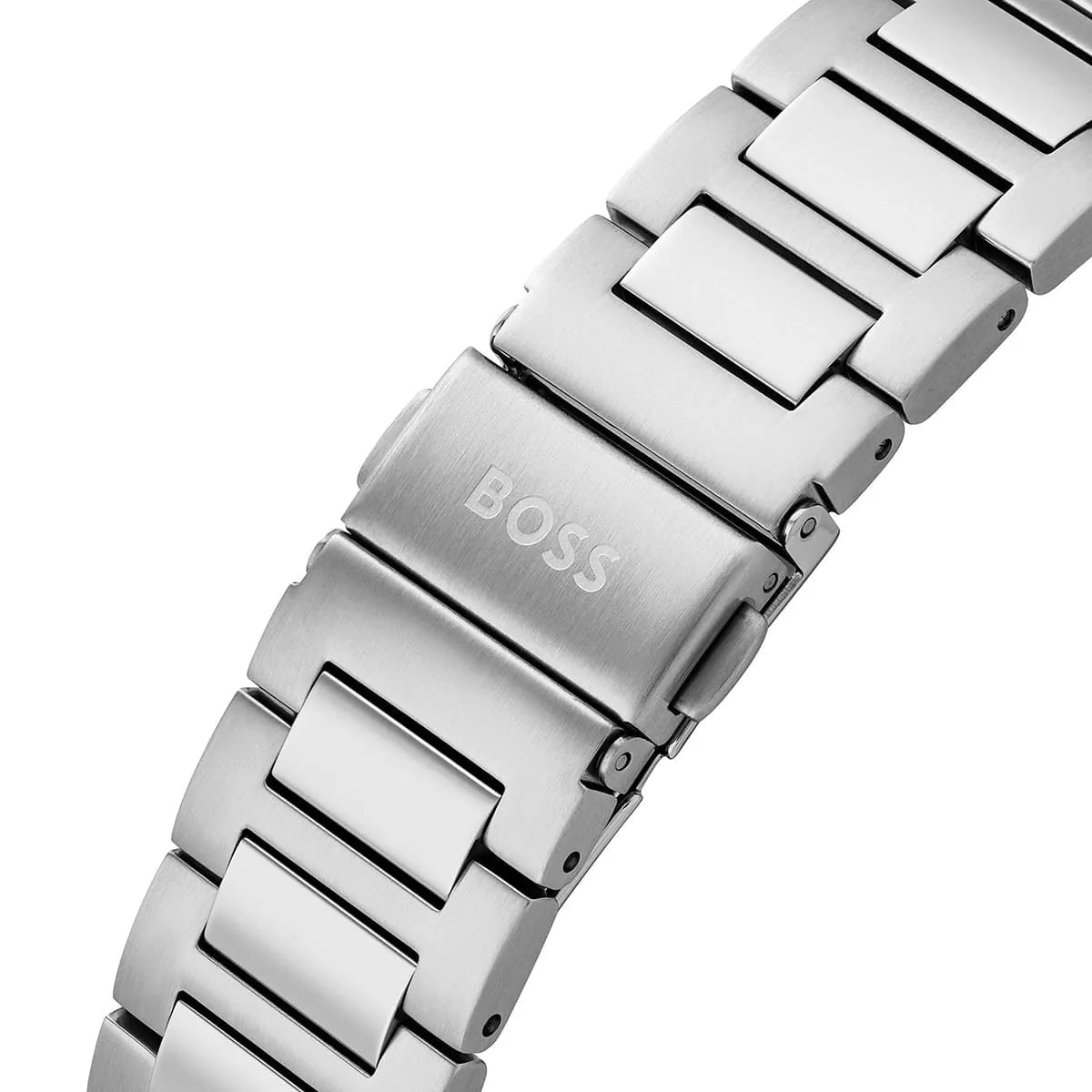Hugo Boss Strike stainless steel link bracelet with BOSS clasp detail