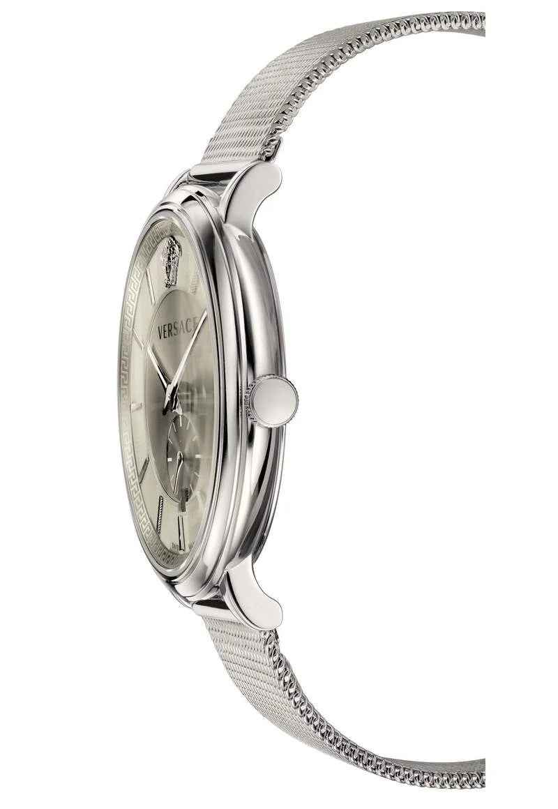 VERSACE DYLOS AUTOMATIC GMT 42MM SLIVER MEN'S WATCH - VBQ060017