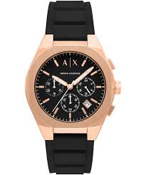 Armani Exchange Sync Black Silicone Men's Watch AX4190