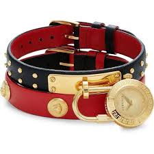 Versace Medusa Lock Icon Quartz Gold Dial Ladies Watch VEDW00119