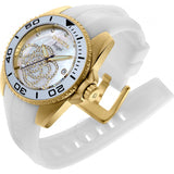 Invicta Angel Mother of Pearl Dial White Rubber Ladies Watch 0488 - The Watches Men & Co #2