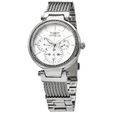 Invicta Angel Quartz Crystal Silver Dial Ladies Watch 28915 - The Watches Men & Co