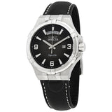Invicta Objet D Art Quartz Black Dial Black Leather Men's Watch 30183 - The Watches Men & Co