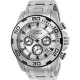 Invicta Pro Diver Chronograph Silver Dial Men's Watch 22317 - The Watches Men & Co