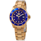 Invicta Pro Diver Gold-tone Blue Dial 40 mm Men's Watch 26974 - The Watches Men & Co