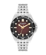 Lee Cooper Men’s 43 MM Silver Analog Red Dial Watch – LC07954.380 - Watch