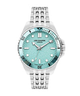Lee Cooper Men’s Silver Analog Metal Strap Blue Dial Watch – LC07954.300 - Watch
