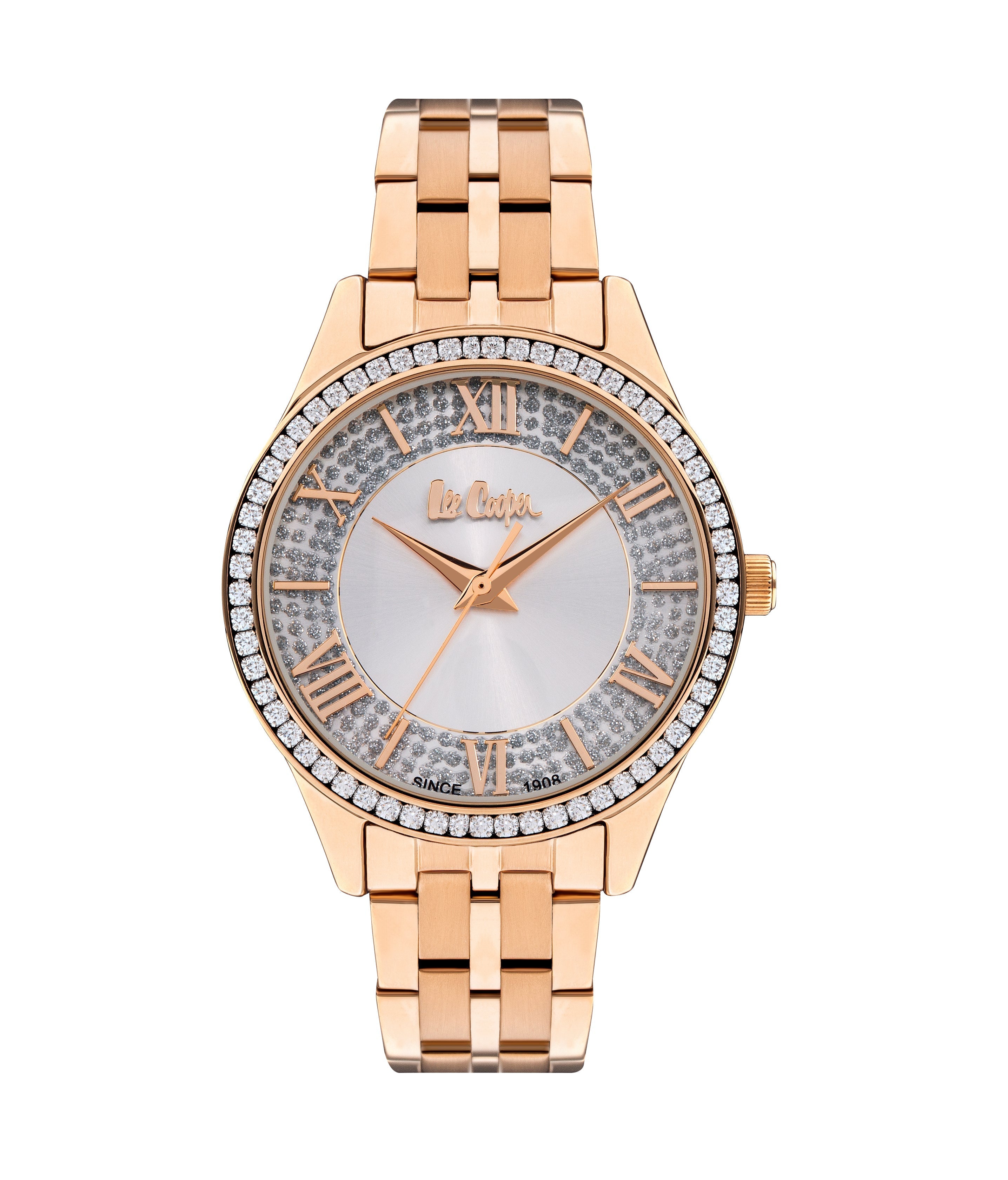 Lee Cooper Women’s 34 MM Rose Gold Analog Metal Strap Watch – LC07928.430 - Watch