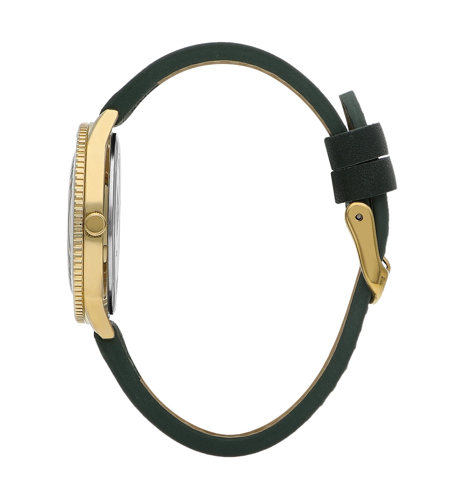 Lee Cooper Women’s 36 MM Green Analog Leather Strap Watch – LC07932.177 - Watch