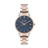 Lee Cooper Women’s Blue Dial Two Toned Metal Strap Watch – LC07447.590 - Watch