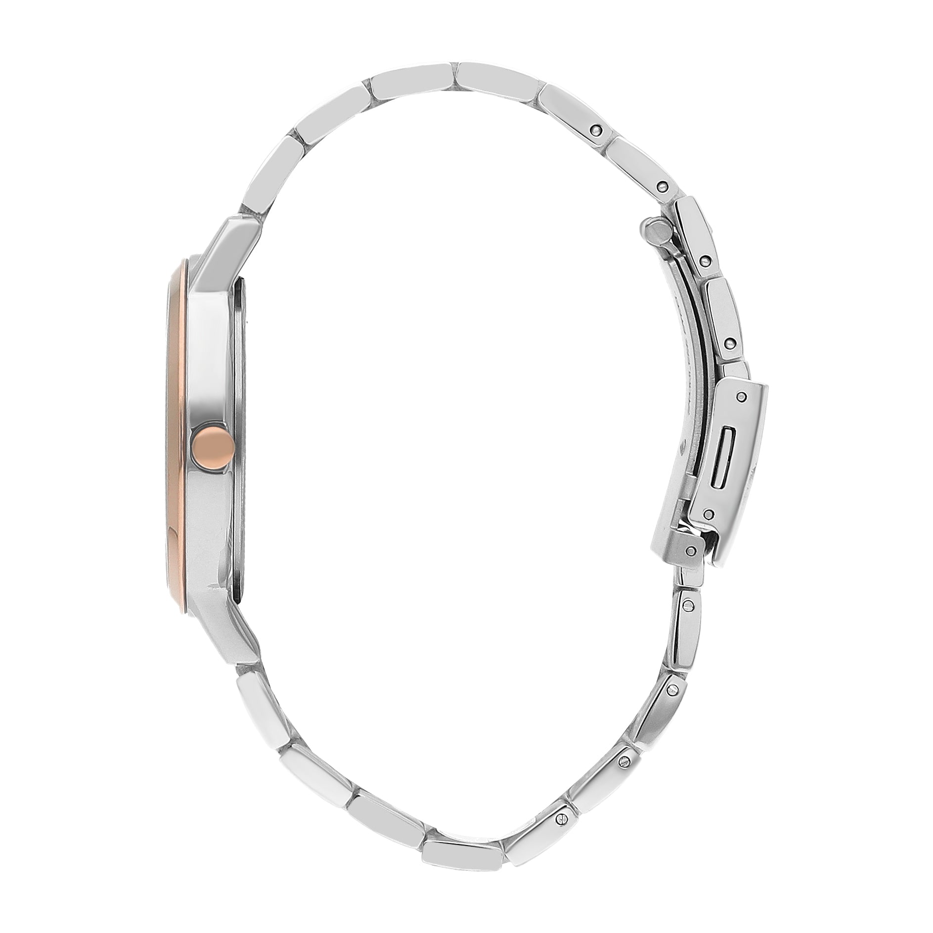 Lee Cooper Women’s Blue Dial Two Toned Metal Strap Watch – LC07447.590 - Watch