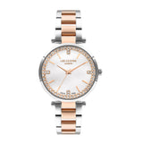 Lee Cooper Women’s Silver & Rose Gold Analog Stainless Steel Strap Watch – LC07591.530 - Watch