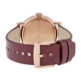 Marc by Marc Jacobs Baker Maroon Dial Moroon Leather Ladies Watch MBM1267 - The Watches Men & CO #3