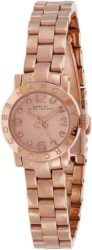 Marc By Marc Jacobs Amy rose gold women's analog watch with rose gold stainless steel bracelet