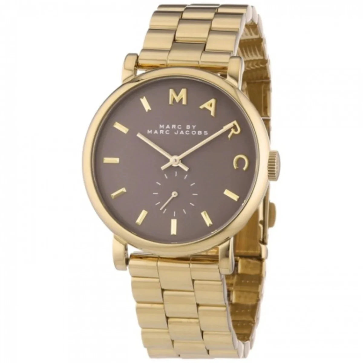 Marc By Marc Jacobs Amy women's watch with gold-tone bracelet and gray dial