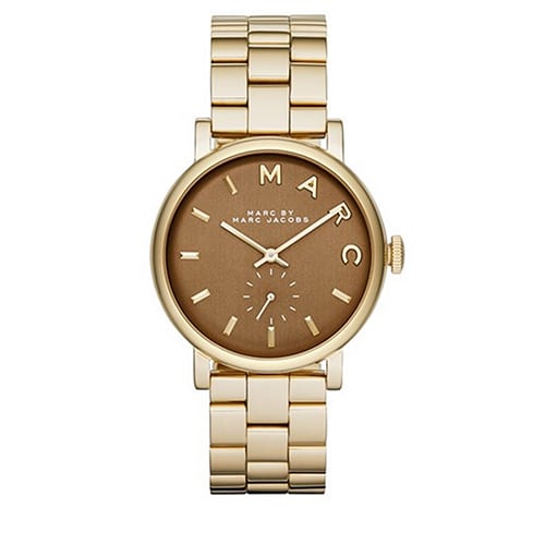 Marc By Marc Jacobs Baker MBM8631 women's watch with brown dial, gold-tone case and bracelet