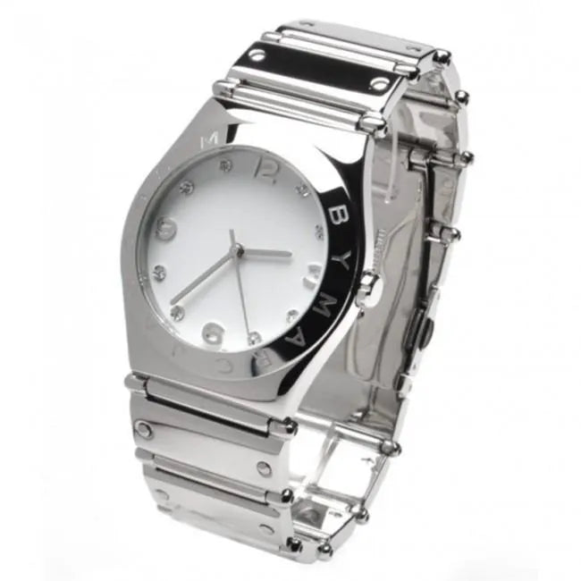 Marc by Marc Jacobs MBM8518 women's watch with white dial and stainless steel case and band