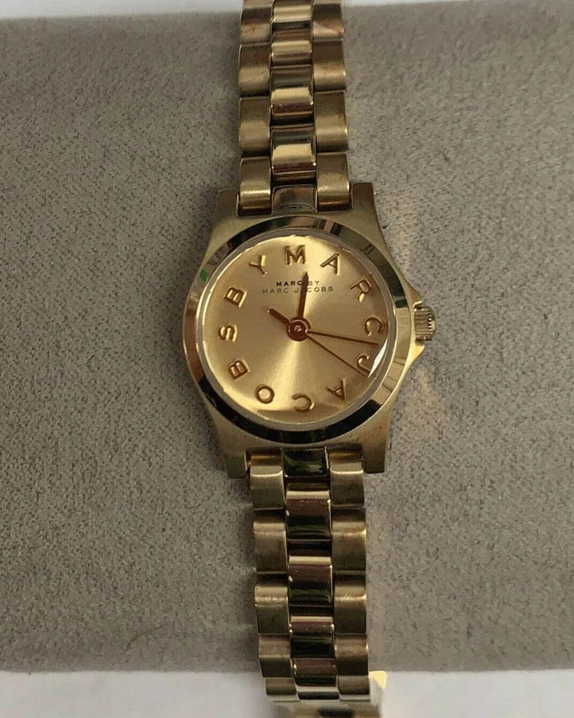 Marc by Marc Jacobs Henry Dinky champagne dial gold-tone ladies watch front view