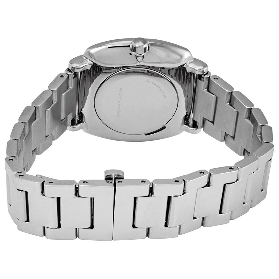 Marc Jacobs MJ3548 womens watch caseback with stainless steel bracelet strap