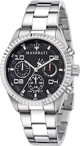 Maserati Chronograph Black Dial Stainless Steel Men's Watch R8853100012 - The Watches Men & CO