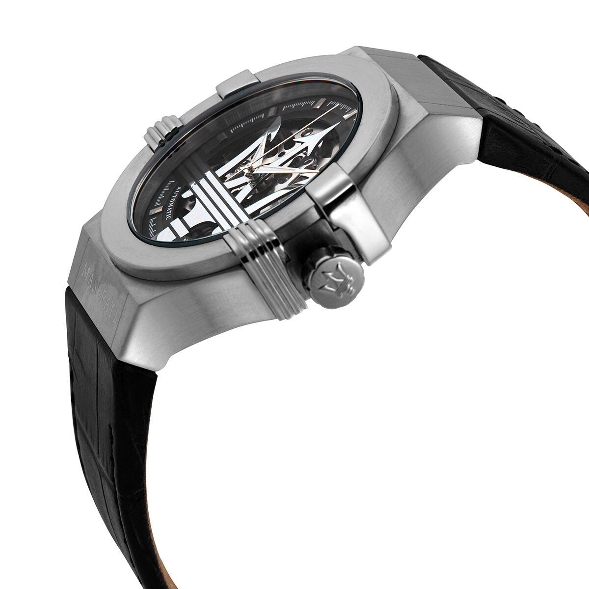 Maserati Potenza Automatic Black Skeleton Dial Men's Watch #R8821108038 - The Watches Men & CO #2