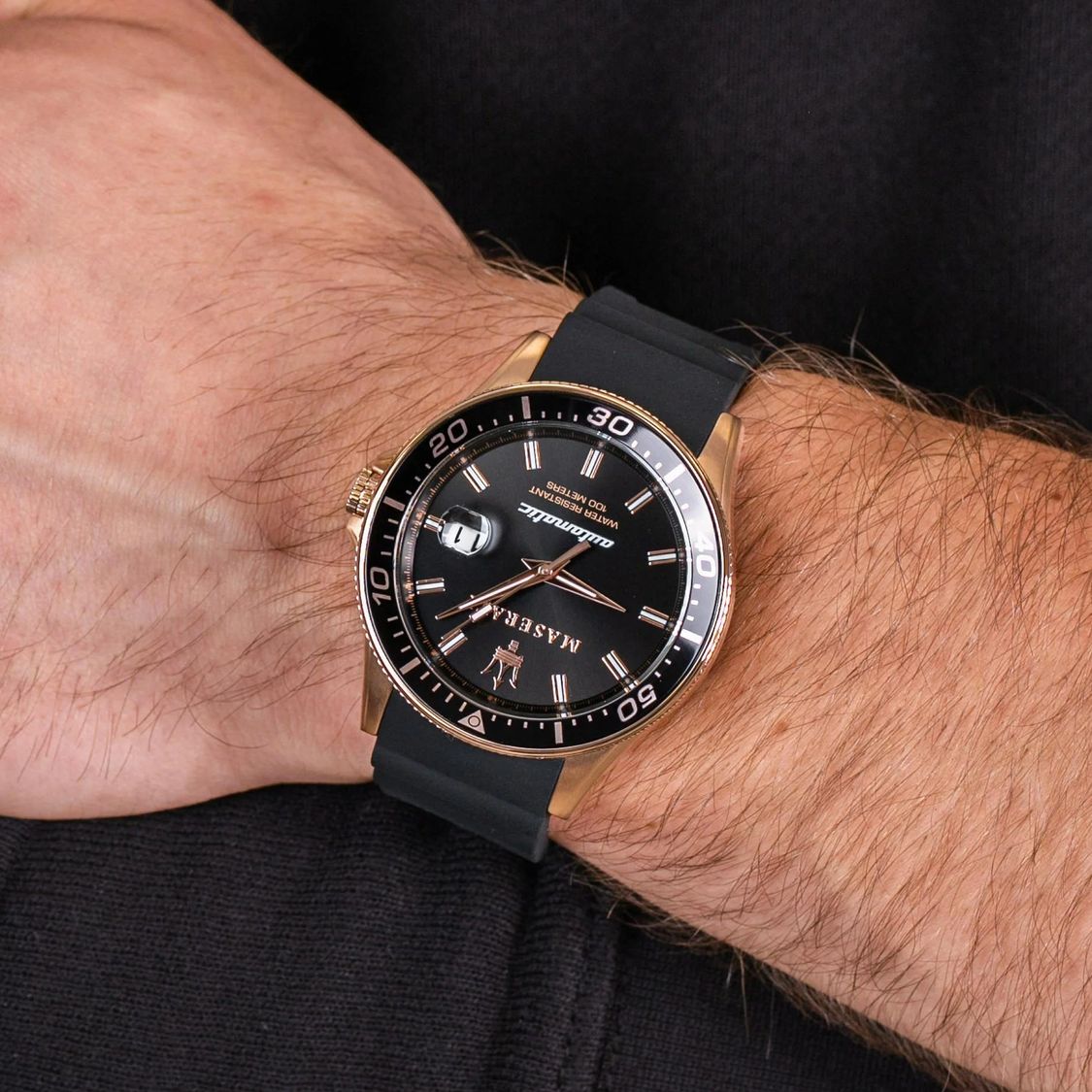 Maserati Sfida Automatic Black Dial Men’s Watch R8821140001 - Watch