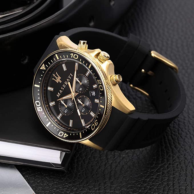 Maserati Sfida Chronograph Black Men's Watch R8871640001 - The Watches Men & CO #5