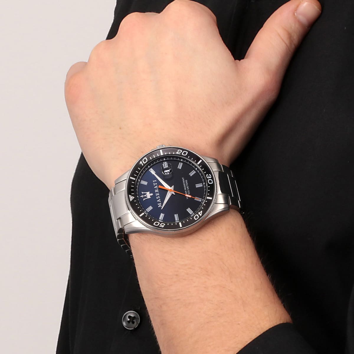 Maserati Silver Sfida Blue Dial R8853140001 - The Watches Men & CO #4