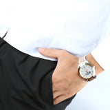 Maserati Traguardo Automatic Silver Open Heart Dial Men’s Watch R8823112001 - Watch